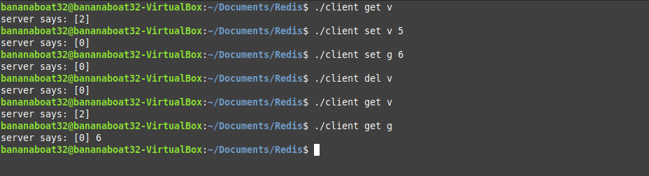 Send commands from client